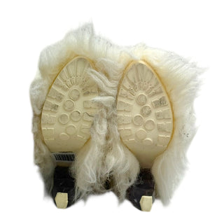 Chanel Ivory Long-Hair Shearling Knee-High Boots