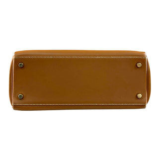 Hermès Kelly 28 Gold Gulliver Leather Bag with Gold Hardware