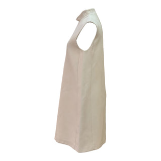 Christian Dior Cream Sleeveless Shift Dress with Bee Motif
