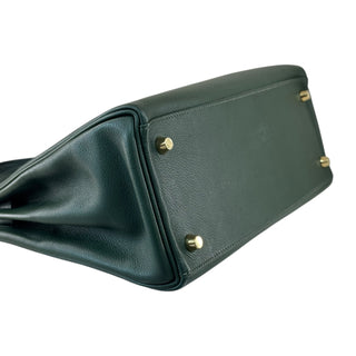 Hermès Kelly 28 In Vert Anglais Togo Leather With Gold Hardware