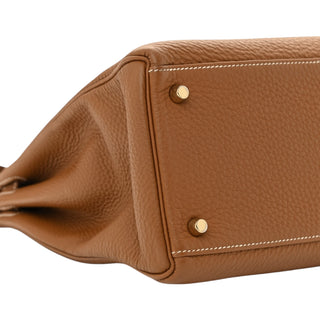 Hermès Kelly 35 Togo Leather In Gold With Gold Hardware