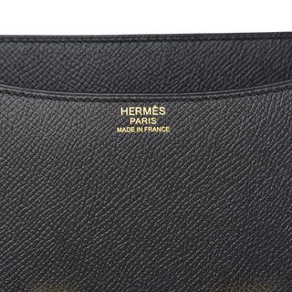 Hermes Black Constance 24 In Epsom Leather With Gold Hardware
