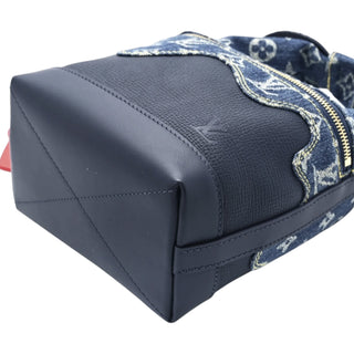 Louis Vuitton x Nigo Blue Taurillon Monogram Denim Japanese Cruiser Bag