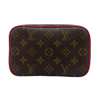 Louis Vuitton Monogram Canvas Nice Mini Vanity Case With Red Trim