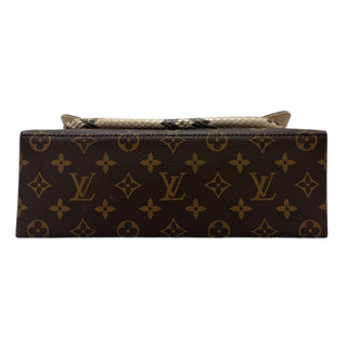 Louis Vuitton Brown Monogram & Python Mylockme Top Handle Bag