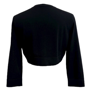 Alaïa Black Cropped Knit Cardigan