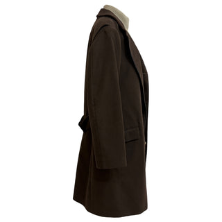 Loro Piana Brown Double-Layer Coat with Quilted Inner Vest