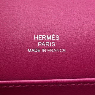 Hermes Kelly Pochette In Rose Pourpre Swift Leather With PHW