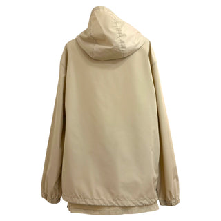 Miu Miu Beige Hooded Nylon Windbreaker Set