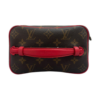Louis Vuitton Monogram Canvas Nice Mini Vanity Case With Red Trim
