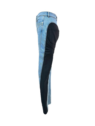 Mugler Spiral Paneled Skinny Jeans