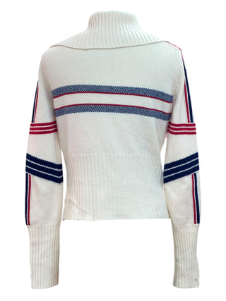 Christian Dior Étoile Tricolore Knit Turtleneck Sweater
