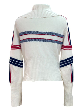 Christian Dior Étoile Tricolore Knit Turtleneck Sweater