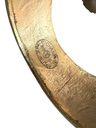 Chanel Lavender & Ivory Cabochon Crystal Cuff Bracelet and Ring Set