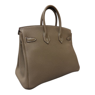 Hermès Birkin 25 In Étoupe Togo Leather With Palladium Hardware