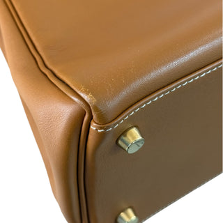 Hermès Kelly 28 Gold Gulliver Leather Bag with Gold Hardware
