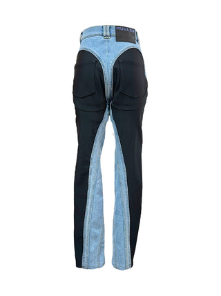 Mugler Spiral Paneled Skinny Jeans