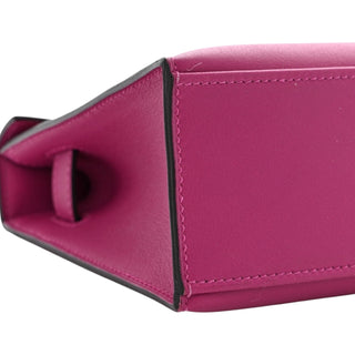 Hermes Kelly Pochette In Rose Pourpre Swift Leather With PHW