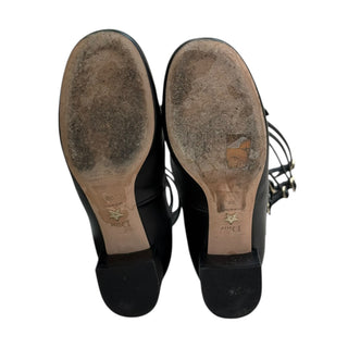 Christian Dior Black Calfskin Gladiator Strap Pumps