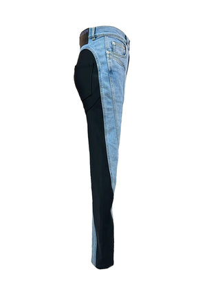 Mugler Spiral Paneled Skinny Jeans