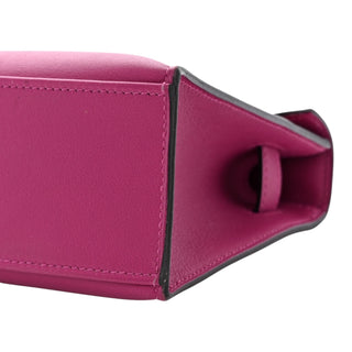 Hermes Kelly Pochette In Rose Pourpre Swift Leather With PHW