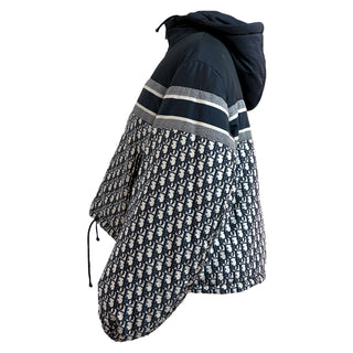 Christian Dior Navy Oblique Reversible Down Puffer Jacket