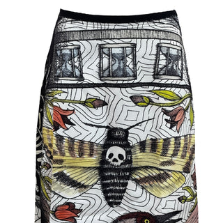 Gucci Illustration Print Midi Skirt