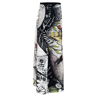 Gucci Illustration Print Midi Skirt