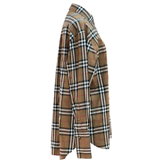 Burberry Beige Checkered Cotton Shirt