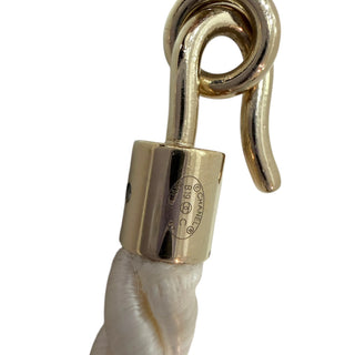 Chanel Paris-Salzburg Ivory CC Logo Rope Necklace With Crystal Detailing