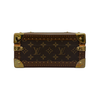 Louis Vuitton Monogram Canvas Jewellery Trunk With Red Microfibre Interior & Golden Brass Hardware