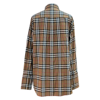 Burberry Beige Checkered Cotton Shirt