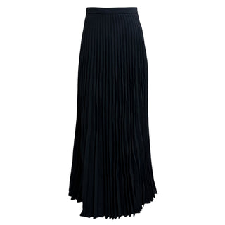 Christian Dior Black Pleated Maxi Skirt