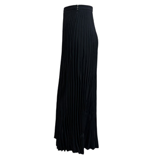 Christian Dior Black Pleated Maxi Skirt