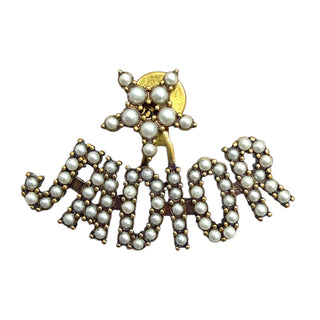 Christian Dior Aged Gold J’Adior Pearl Brooch