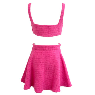 Valentino Pink Bouclé Knit Three-Piece Set