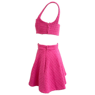 Valentino Pink Bouclé Knit Three-Piece Set