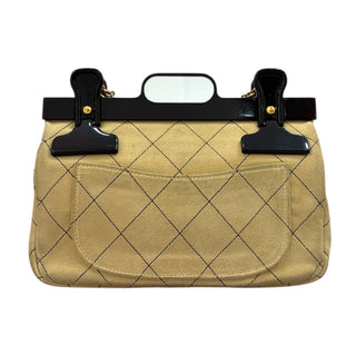 Chanel Beige Suede 2.55 Mini 224 Reissue Hangar Flap Bag With Gold Hardware