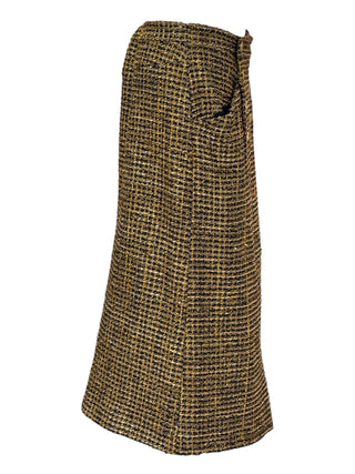 Chanel Vintage Gold Button Tweed Skirt