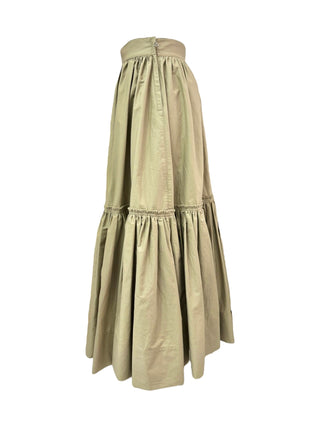 Christian Dior Beige Tiered Long Skirt
