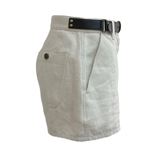 Louis Vuitton Beige Denim Jacket and Shorts Set