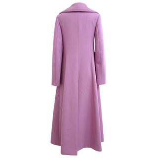Valentino S.p.A. Lilac Wool Maxi Coat