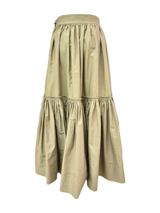 Christian Dior Beige Tiered Long Skirt