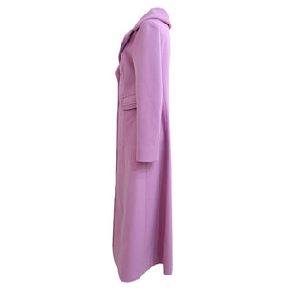 Valentino S.p.A. Lilac Wool Maxi Coat
