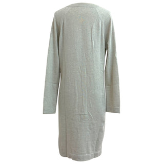 Chanel Light Grey Longline Cashmere Cardigan