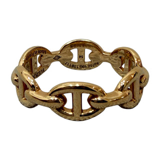 Hermès 18K Rose Gold Chaine d’Ancre Ring