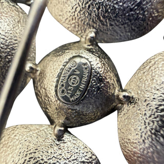 Chanel Silver Crystal Cluster Brooch