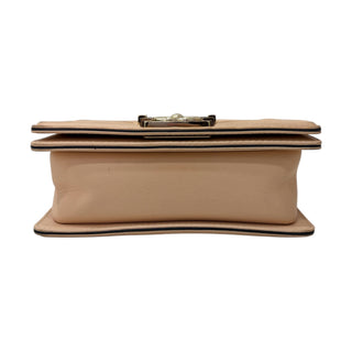 Chanel Beige Lambskin Mini Boy Bag With Gold Hardware