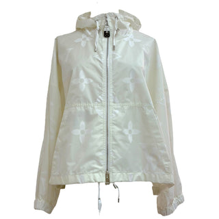 Louis Vuitton White Monogram Night Glow Windbreaker Jacket