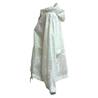 Louis Vuitton White Monogram Night Glow Windbreaker Jacket